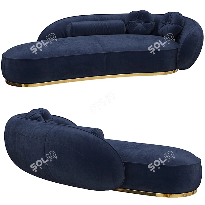 Stylish Leon Baxter Sofa: Comfortable and Elegant 3D model image 4
