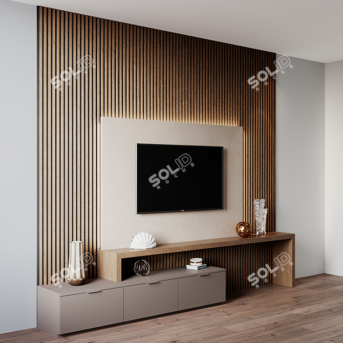 High Definition TV Set 3D model image 2