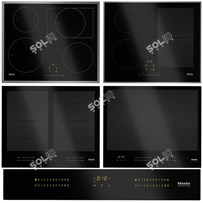 Miele Induction Hob Set: Stylish and Powerful 3D model image 1