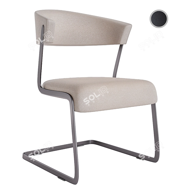 Elegant HÜLSTA S 500 Chair 3D model image 2