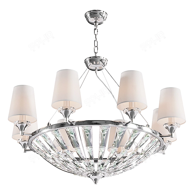 Maytoni Pantheon H021PL-08CH: Stunning Chandelier with PBR Materials 3D model image 1