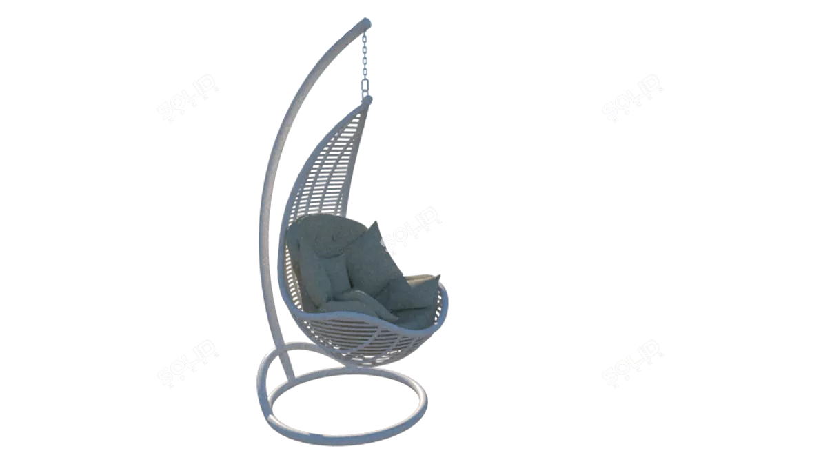 Relaxation Station: Hanging Armchair 3D model image 1