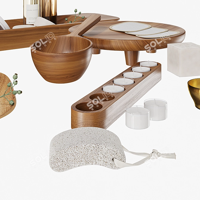 Zara Home Spa Collection: Indulge in Luxury 3D model image 2