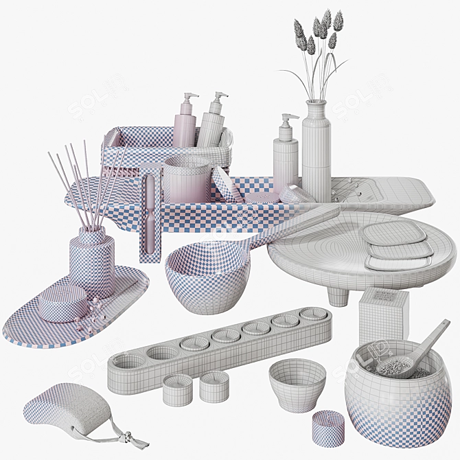 Zara Home Spa Collection: Indulge in Luxury 3D model image 7