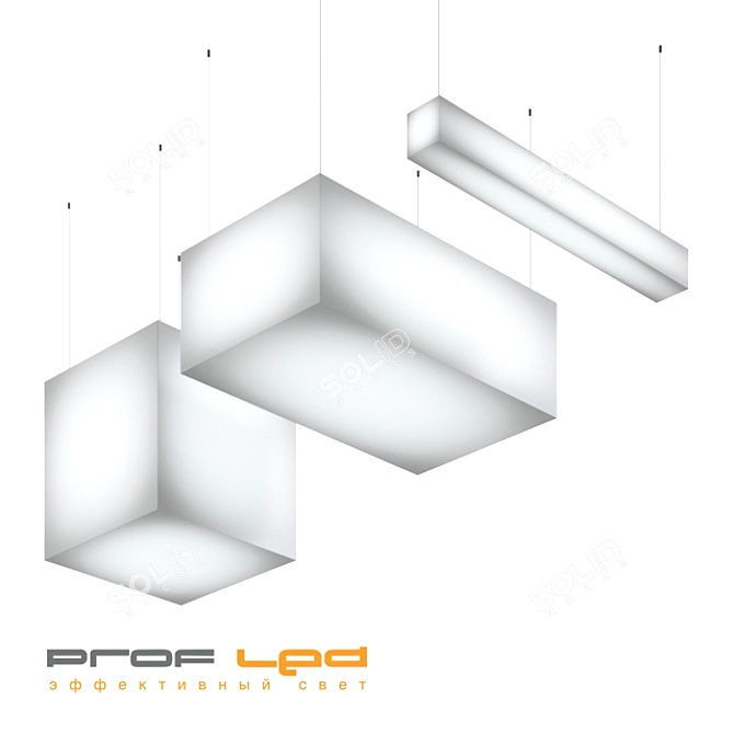 Trabem Cube Lights: Versatile, Lightweight, and Stylish 3D model image 1