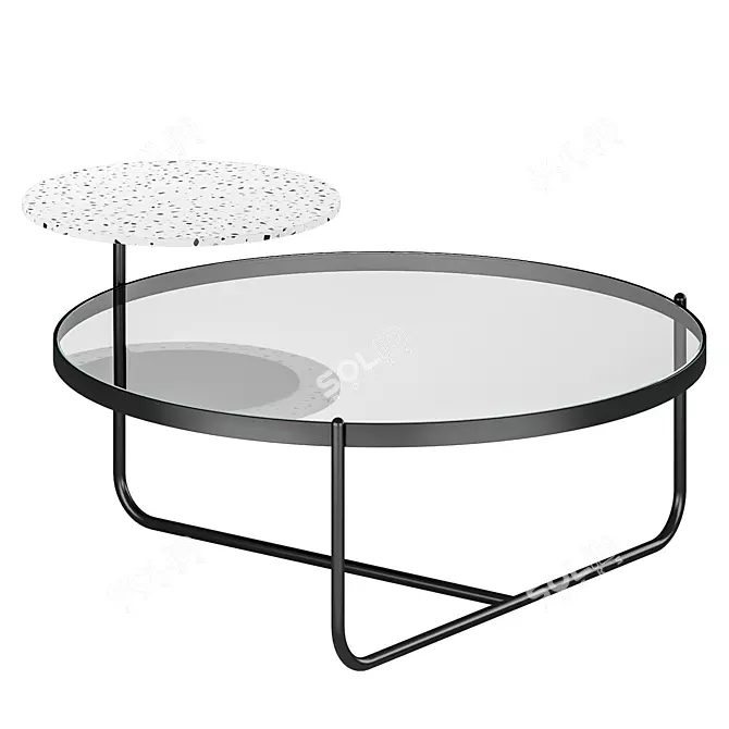 Sleek FROVI Orbit Table 3D model image 1