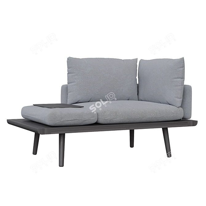 Designer Armchair: Lounge Around SEATER 3D model image 1
