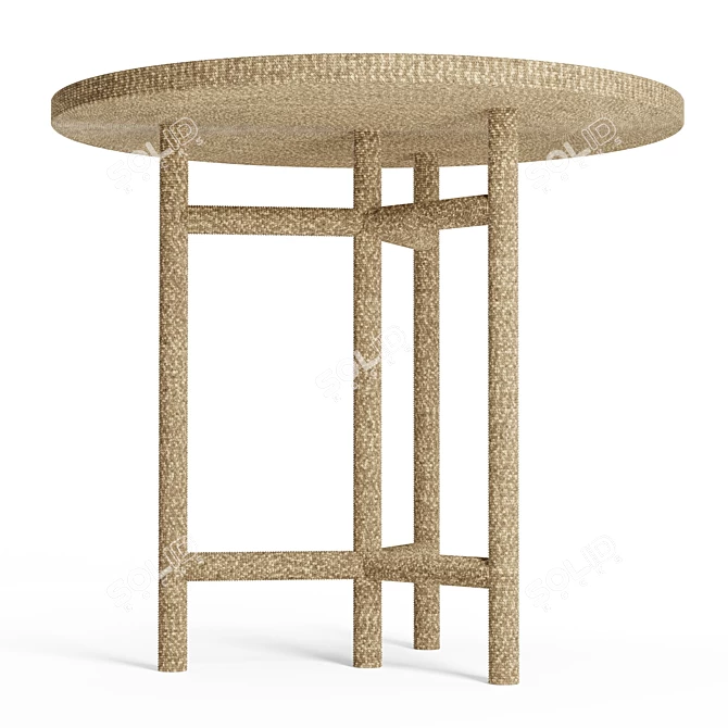 Seagrass Rope Side Table 3D model image 4
