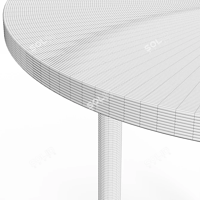 Seagrass Rope Side Table 3D model image 6