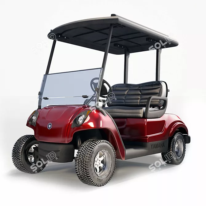 Yamaha Golf Car - Realistic and Reliable 3D model image 1