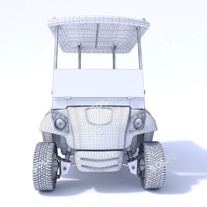 Yamaha Golf Car - Realistic and Reliable 3D model image 3