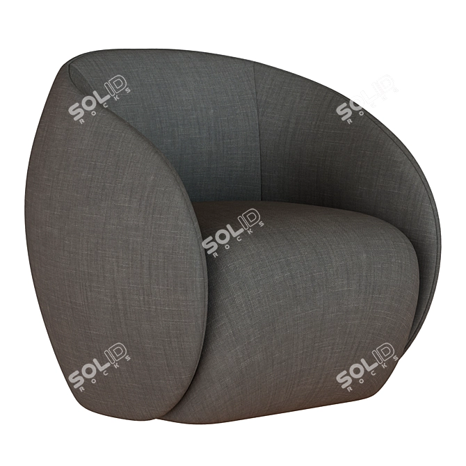 Modern Dot Armchair: Unique Design for Elegant Comfort 3D model image 1