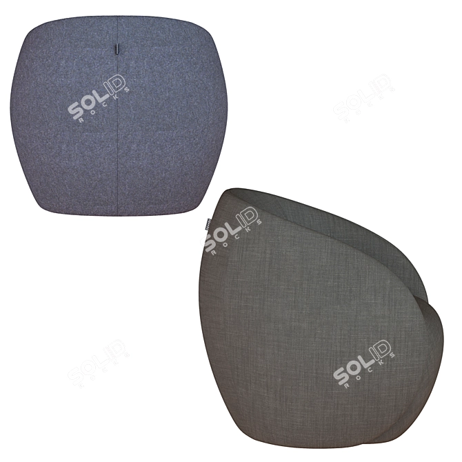Modern Dot Armchair: Unique Design for Elegant Comfort 3D model image 3