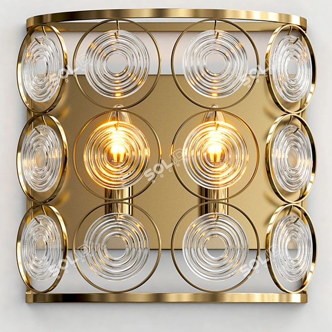 Seranda Wall Sconce: Elegant Italian Design 3D model image 2