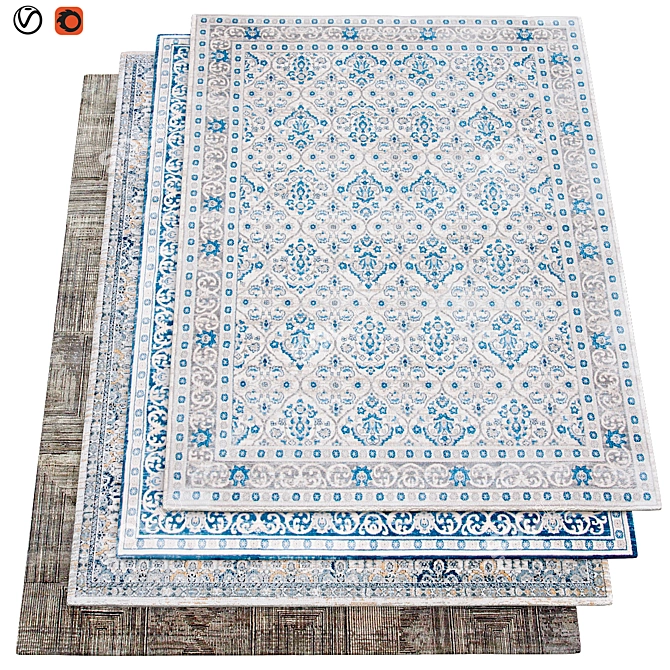 Premium Textured Carpets | 200x300cm 3D model image 1