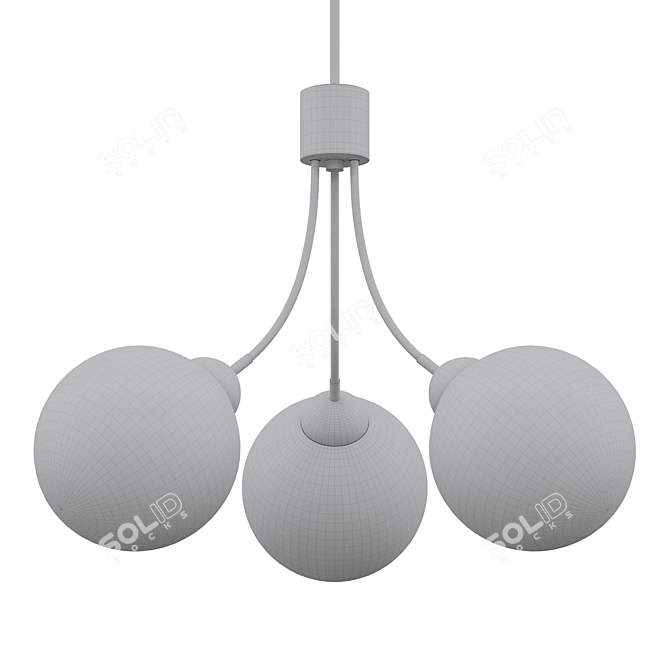 Jerry 3: Unique Statement Sphere Chandelier 3D model image 2