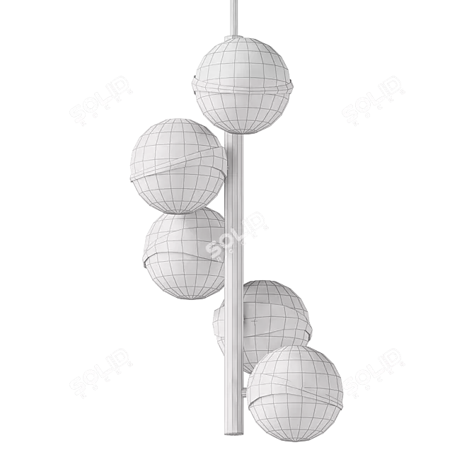 Elegant Polygonal Design Lamp 3D model image 2