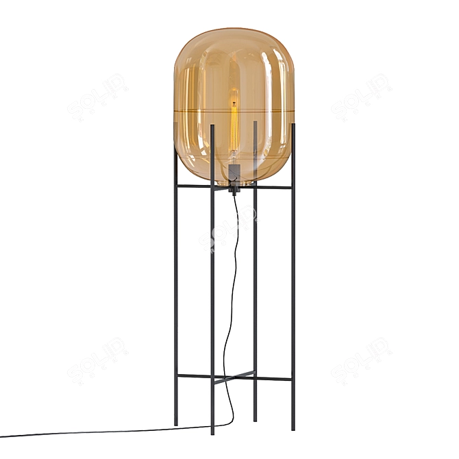 ODA Big Floor Lamp: Modern Elegance 3D model image 1