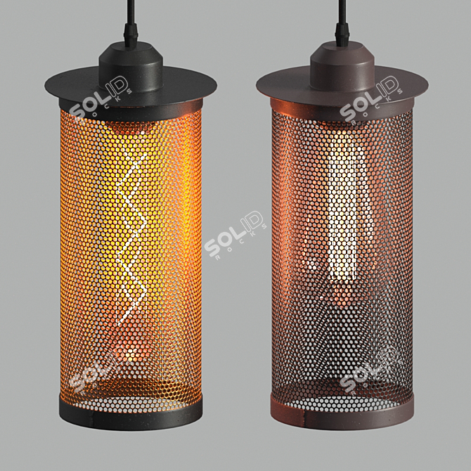 Modern LED Pendant Lamp 3D model image 1