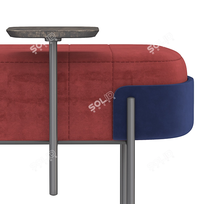 Sleek Wam Bench for Modern Living 3D model image 2