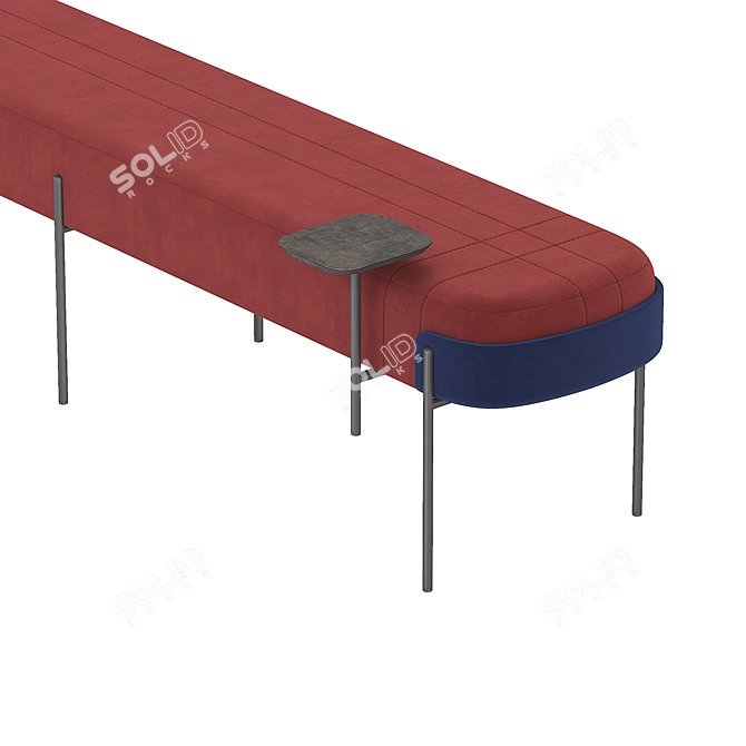 Sleek Wam Bench for Modern Living 3D model image 3