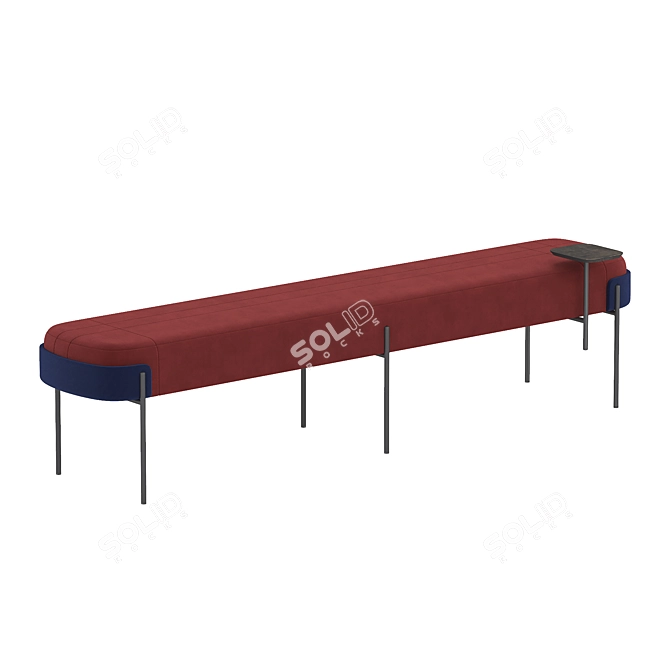 Sleek Wam Bench for Modern Living 3D model image 6