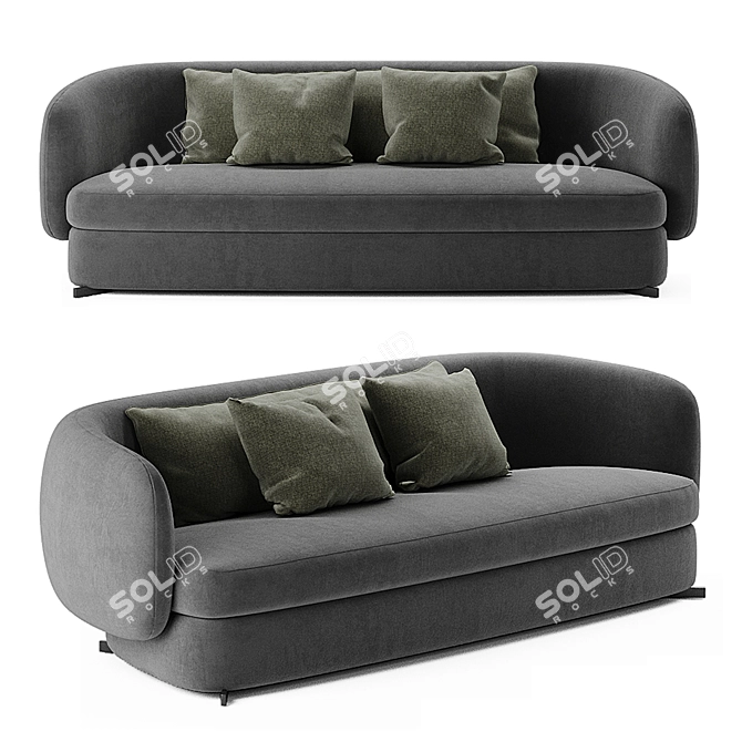 Saint-Germain Sofa 3D model image 1