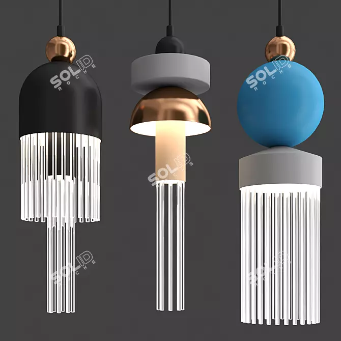 Stellar Brilliance: Pleiades Lamp 3D model image 1