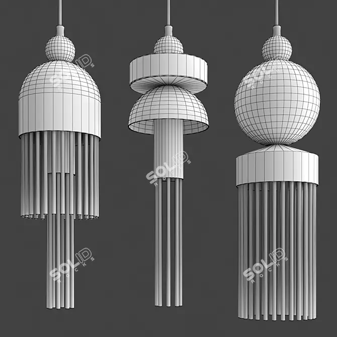 Stellar Brilliance: Pleiades Lamp 3D model image 2