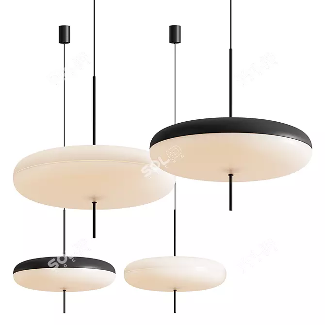 SARFATTI Model 2065 Pendant: Modern Italian Design 3D model image 2