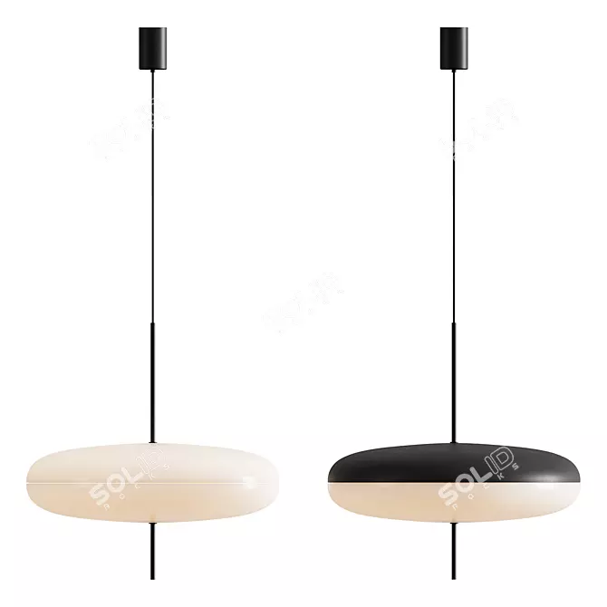 SARFATTI Model 2065 Pendant: Modern Italian Design 3D model image 4