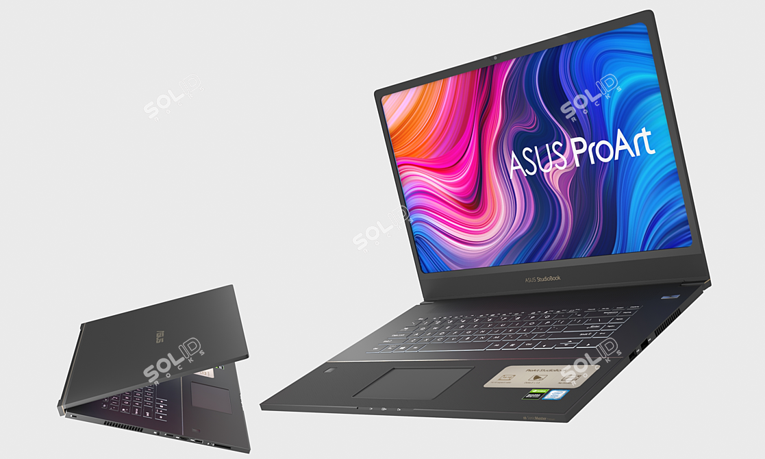 Sleek Asus Laptop: Powerful & Portable 3D model image 1
