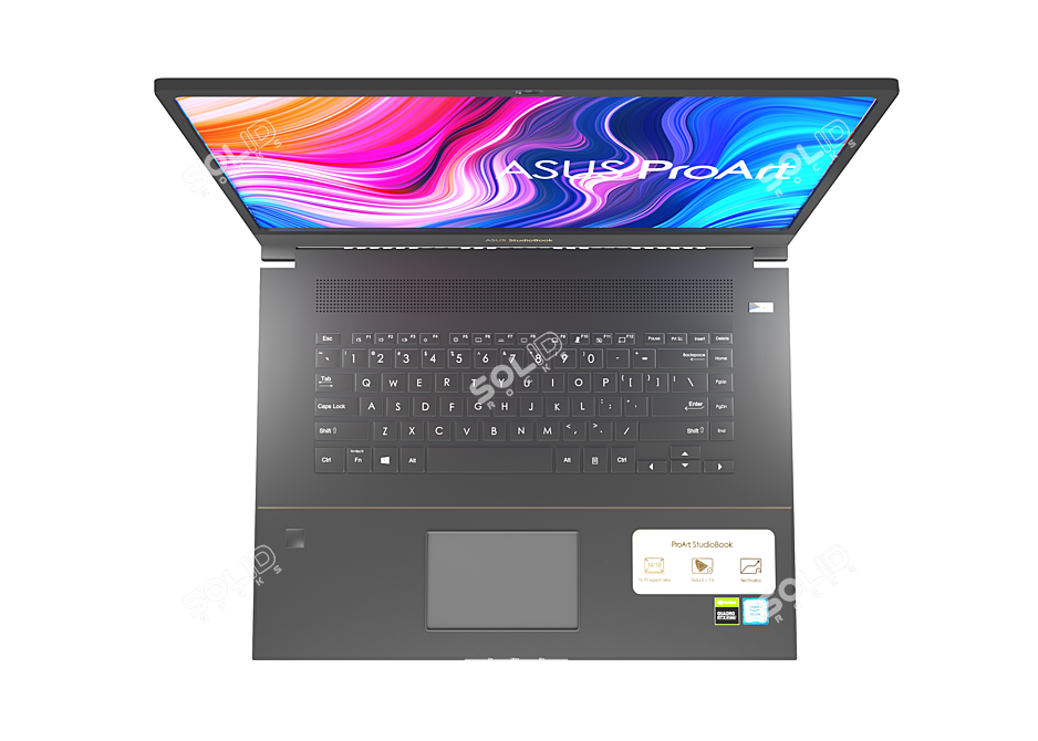 Sleek Asus Laptop: Powerful & Portable 3D model image 3
