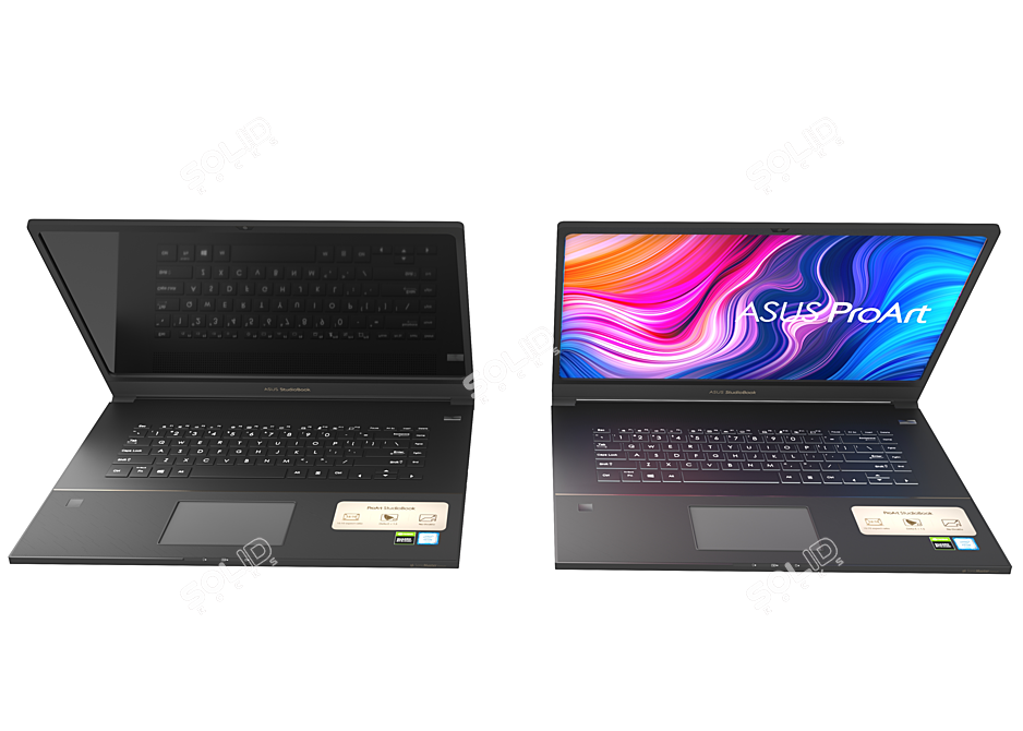 Sleek Asus Laptop: Powerful & Portable 3D model image 5