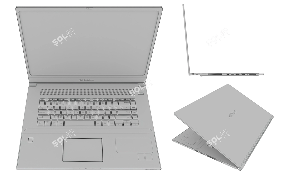 Sleek Asus Laptop: Powerful & Portable 3D model image 6