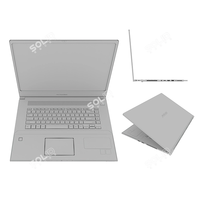 Sleek Asus Laptop: Powerful & Portable 3D model image 7