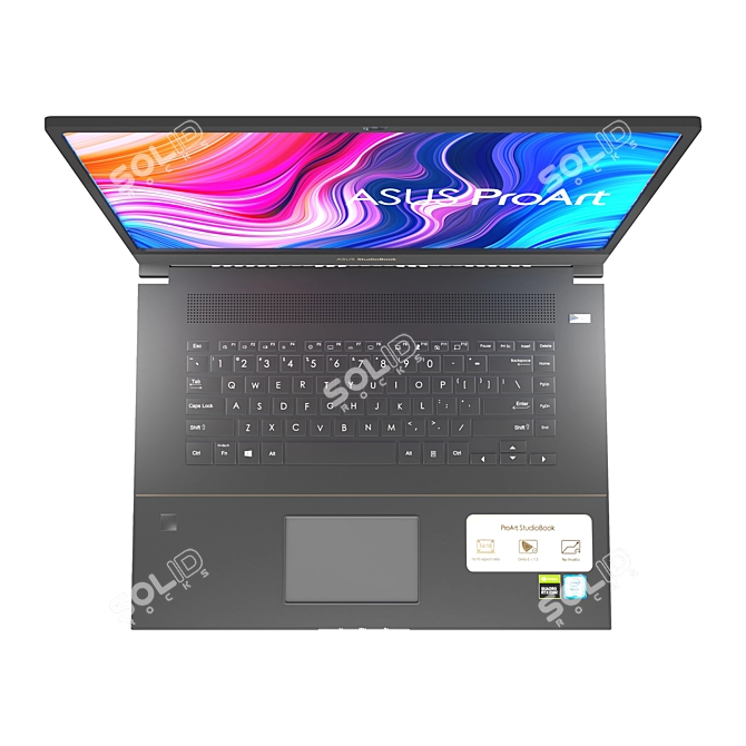 Sleek Asus Laptop: Powerful & Portable 3D model image 11