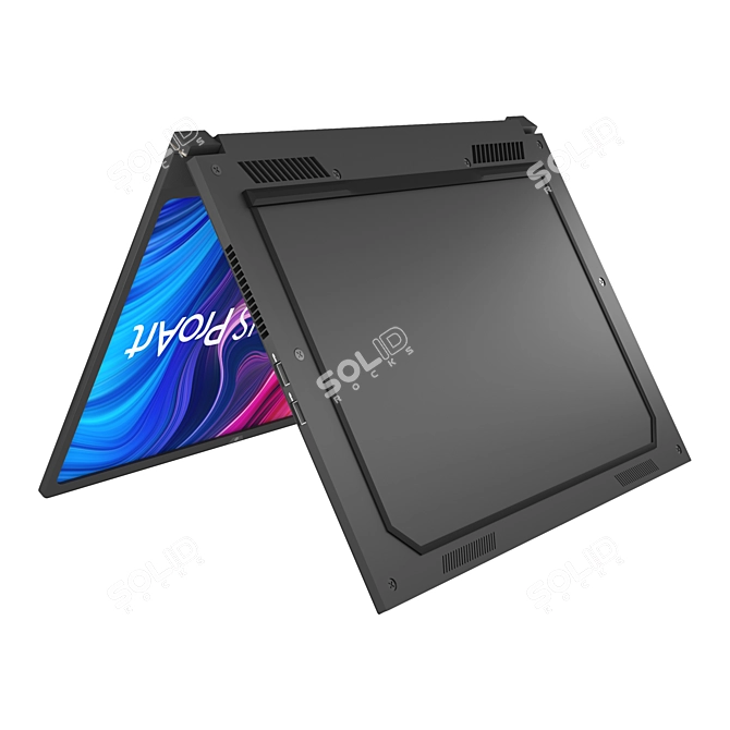 Sleek Asus Laptop: Powerful & Portable 3D model image 12