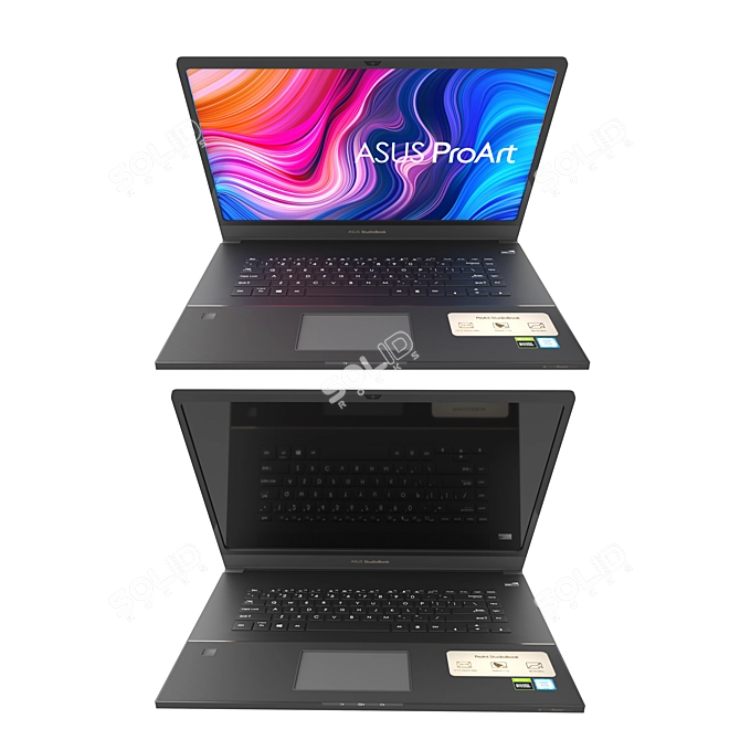 Sleek Asus Laptop: Powerful & Portable 3D model image 13