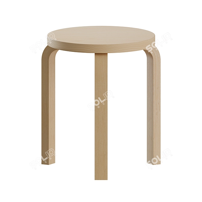 Modern Stool 60: Sleek Design 3D model image 6