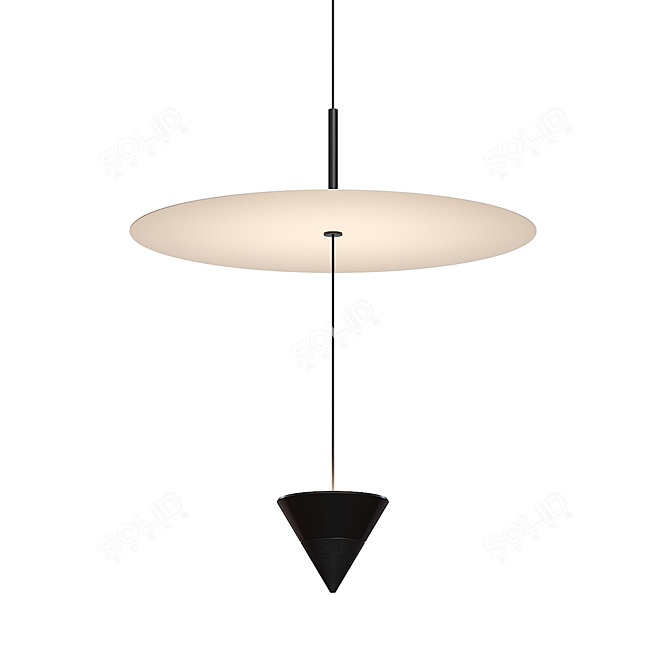 Luminous Elegance: Karman Stralunata Pendant 3D model image 1