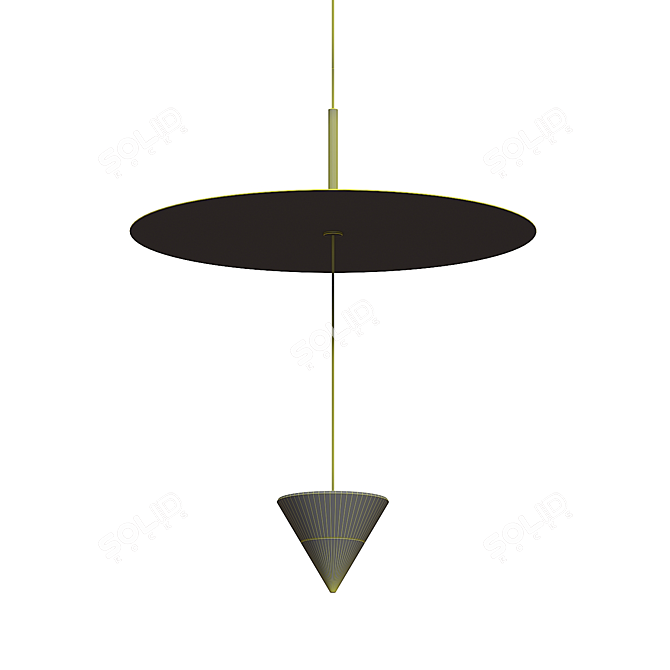 Luminous Elegance: Karman Stralunata Pendant 3D model image 5