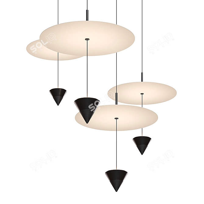 Luminous Elegance: Karman Stralunata Pendant 3D model image 12