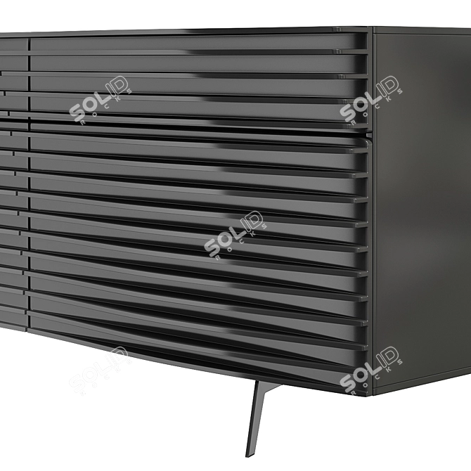 Modern Wave Sideboard: Tide Buffet 3D model image 2