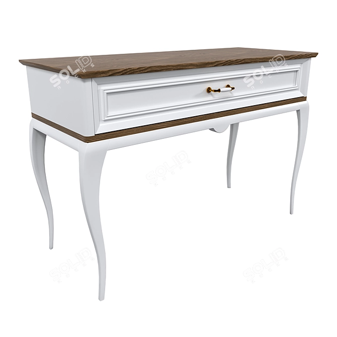 Elegant Vanity Dressing Table 3D model image 1