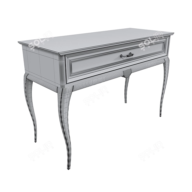 Elegant Vanity Dressing Table 3D model image 4