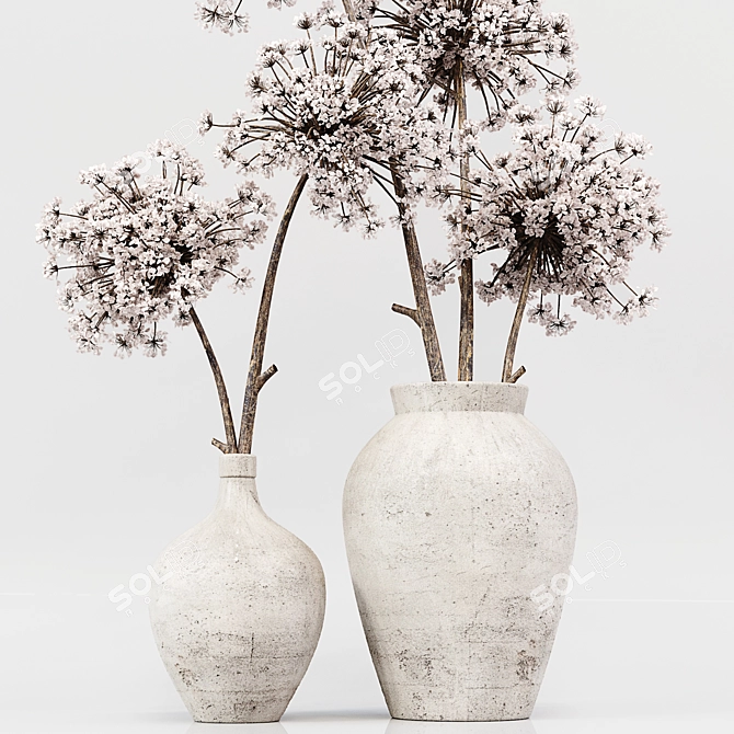 Title: Exquisite Dry Plant Model 3D model image 2