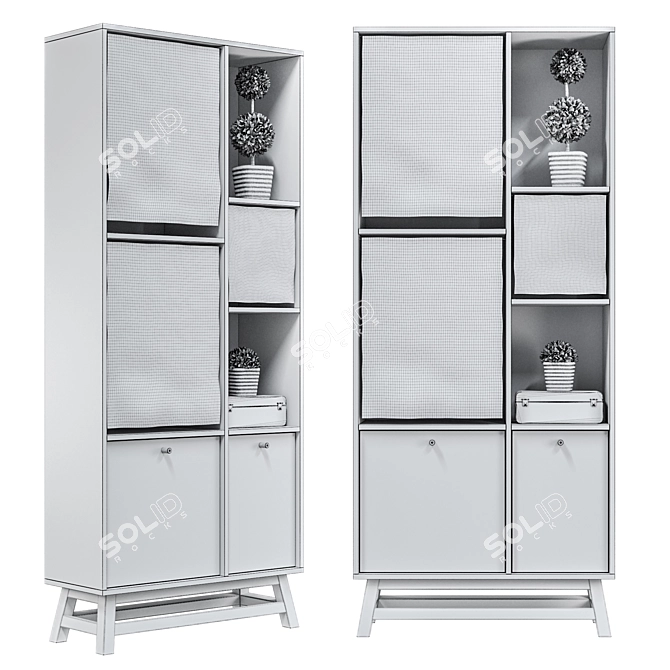 Versatile Shelving Unit D3 01 3D model image 3