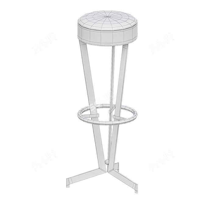 Sleek-Stool Akaba: Pedro Miralles 3D model image 2