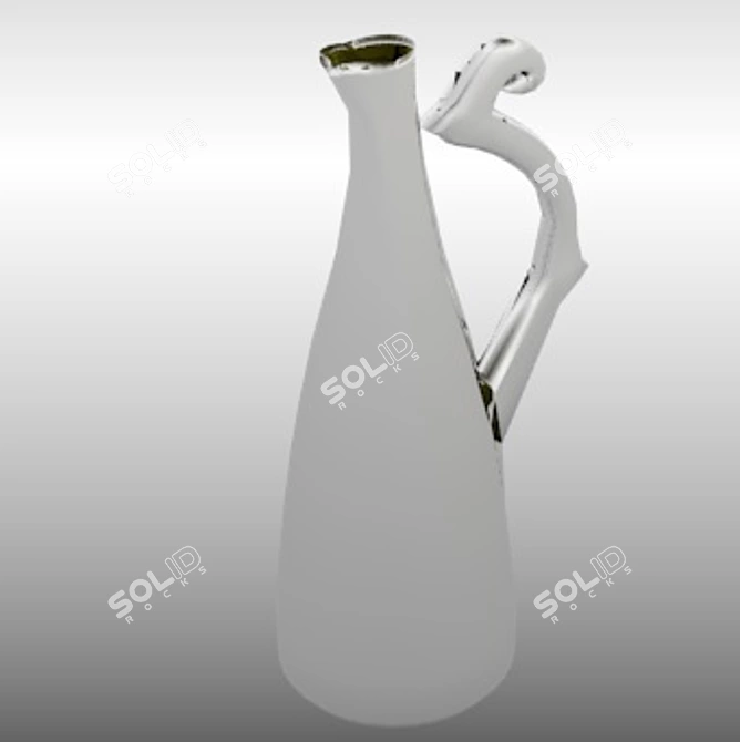 Stylish Water Pitcher 3D model image 1